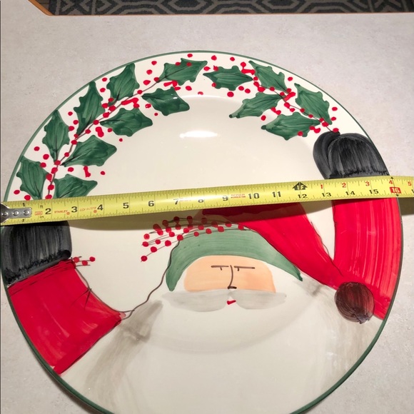Vietri Old St Nick giant wall plate or platter *Rare one of a kind - Picture 7 of 8